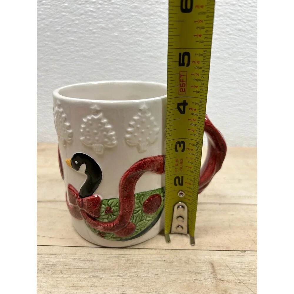 Vtg Wilton Court Quacker NR. Set Of 4 Porcelain Coffee Mugs NIB